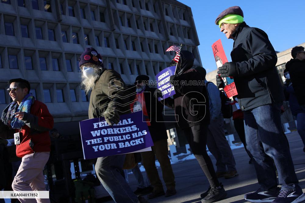 Washington DC Anti-DOGE Protest US Health and Human Services Offices