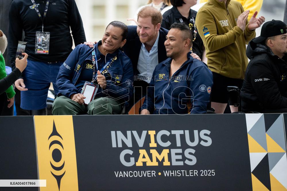 Prince Harry at 2025 Invictus Games Swimming Event