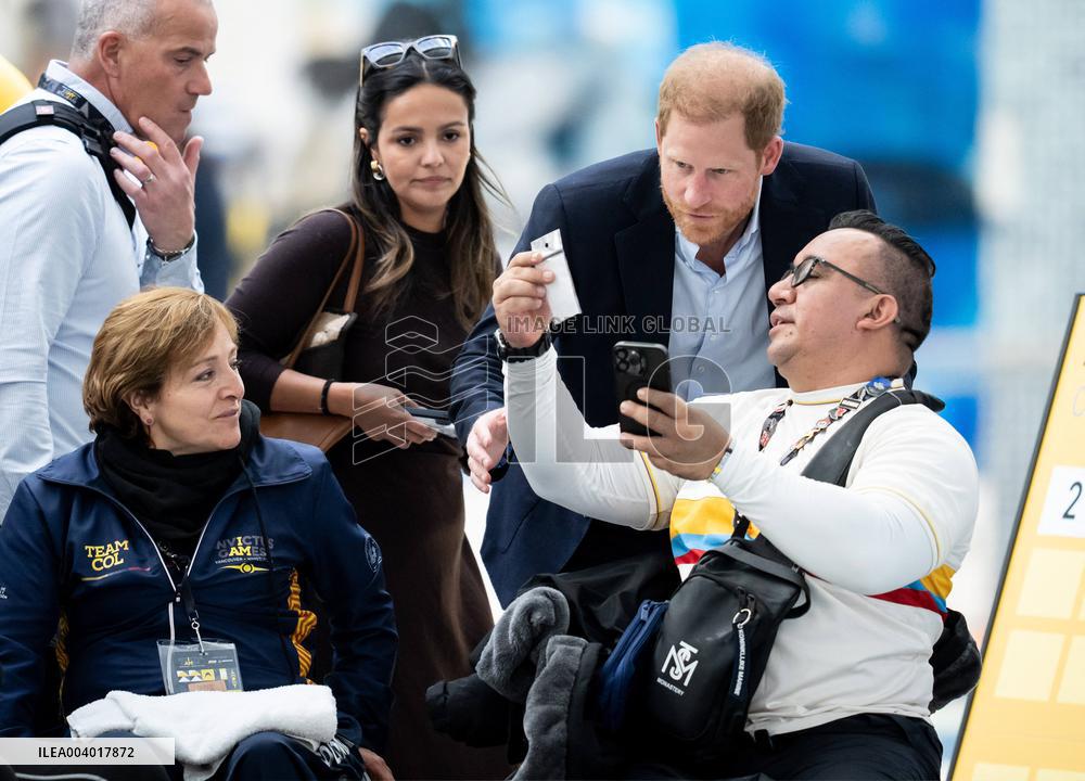 Prince Harry at 2025 Invictus Games Swimming Event
