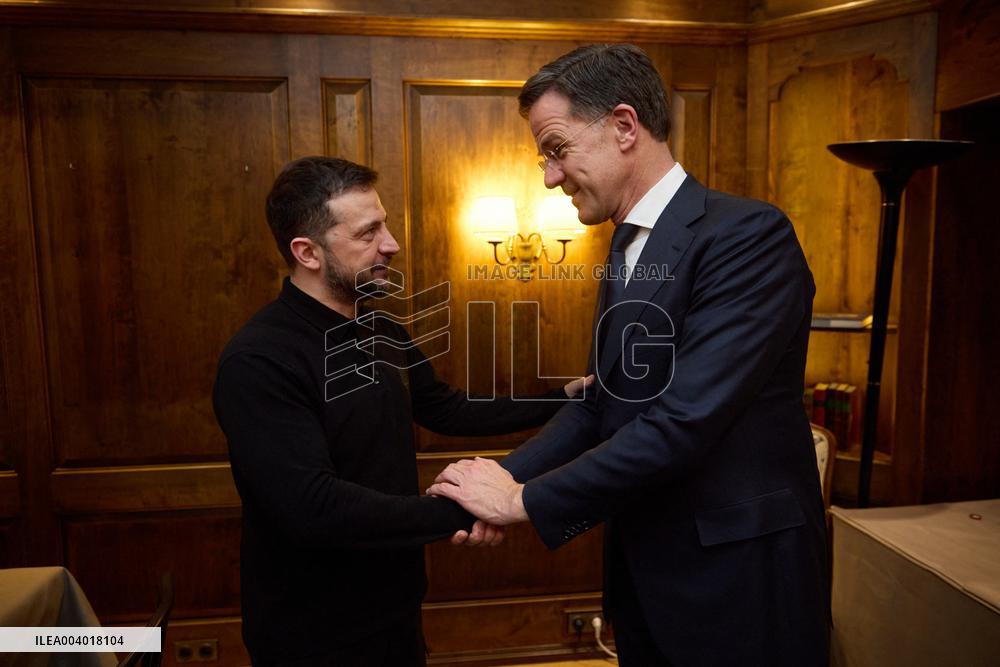 MSC - Zelensky meets with NATO Secretary General Rutte
