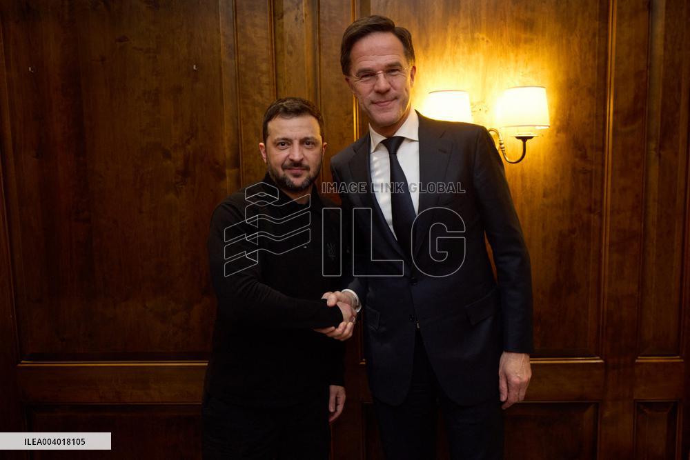 MSC - Zelensky meets with NATO Secretary General Rutte