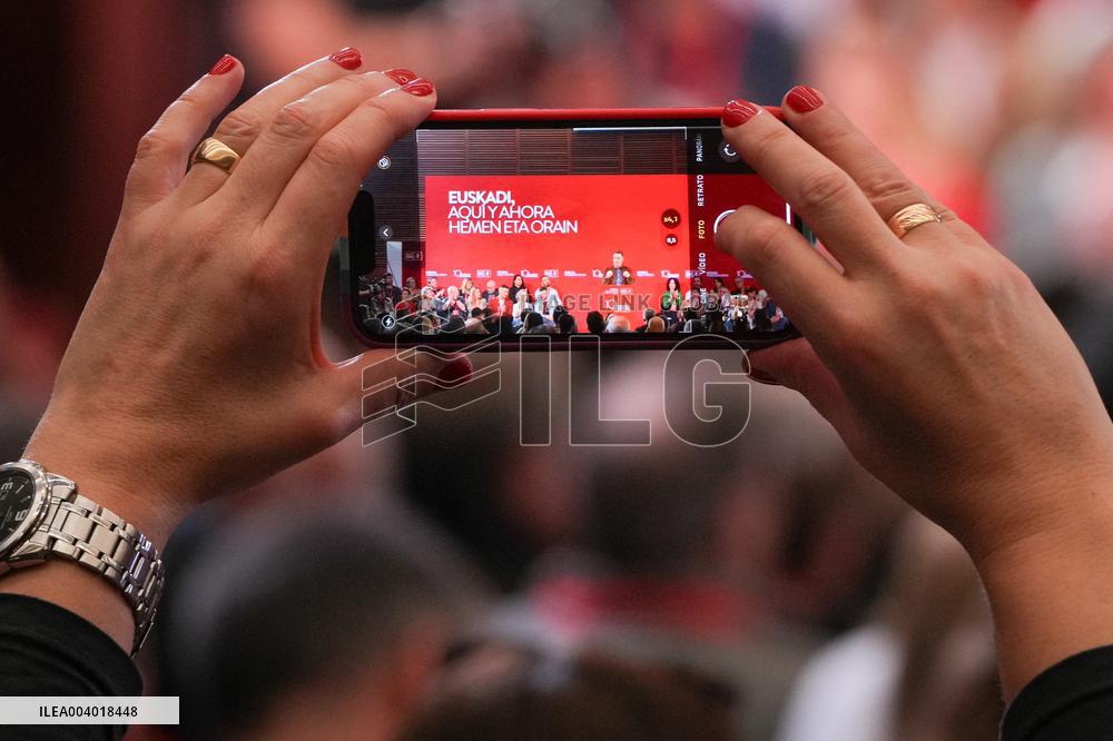 Pedro Sánchez attends the 10th Congress of the PSE-EE in San Sebastián