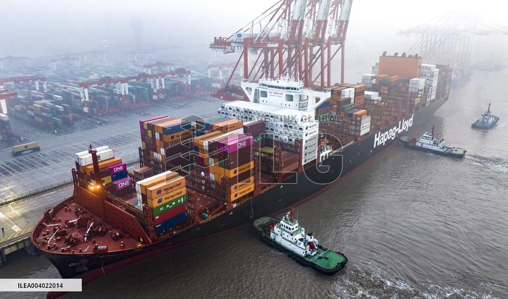 Shanghai Port Container Trade