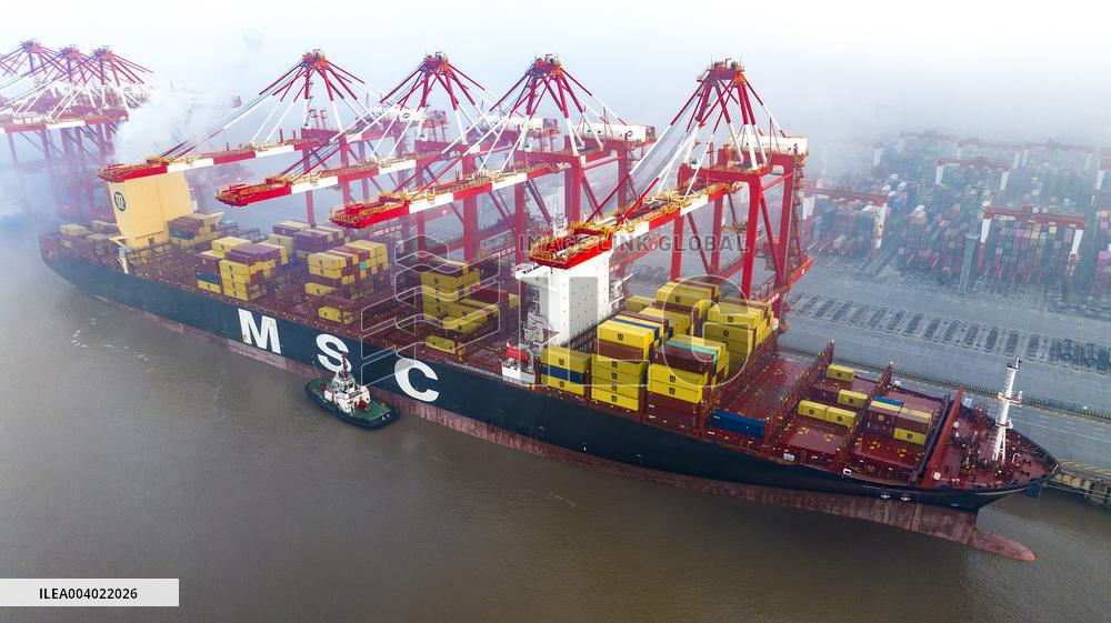 Shanghai Port Container Trade