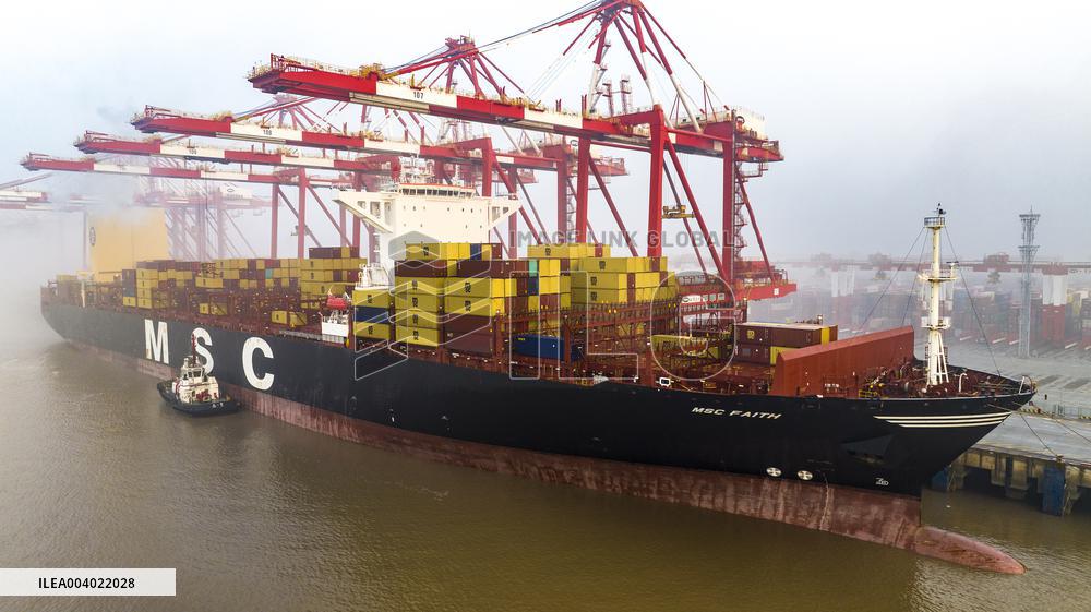 Shanghai Port Container Trade
