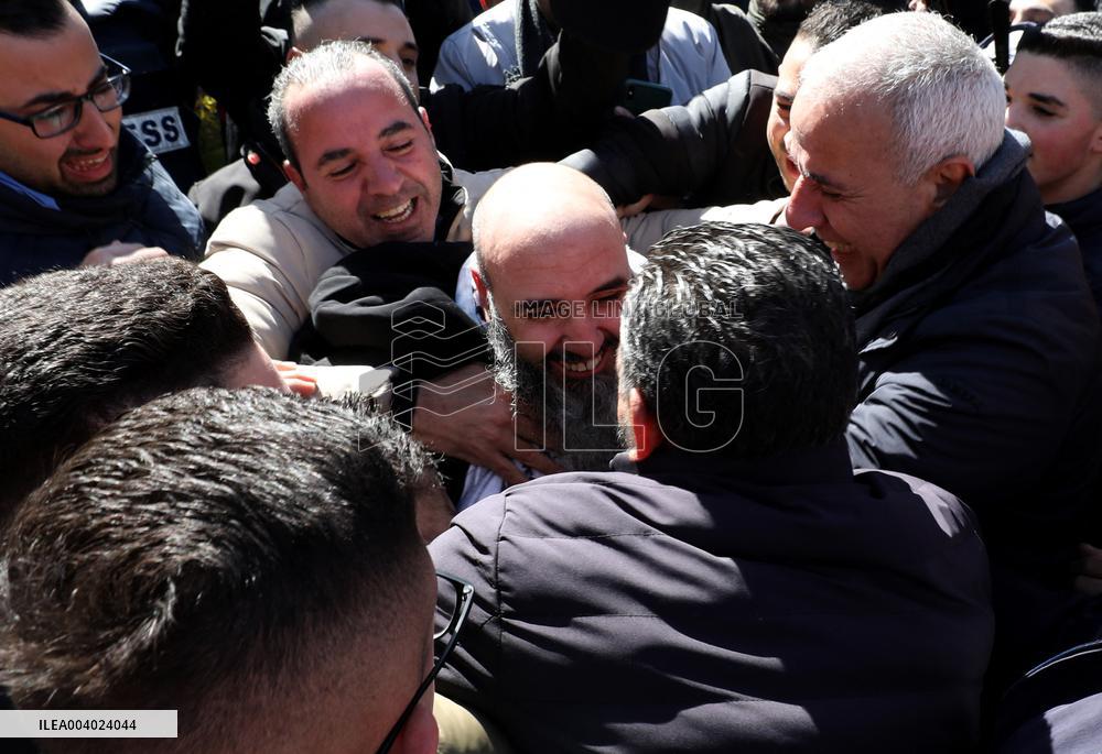 Released Palestinian Prisoners Arrive In West Bank And Gaza Strip