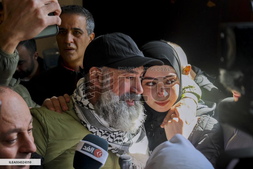 Released Palestinian Prisoners Arrive In West Bank And Gaza Strip