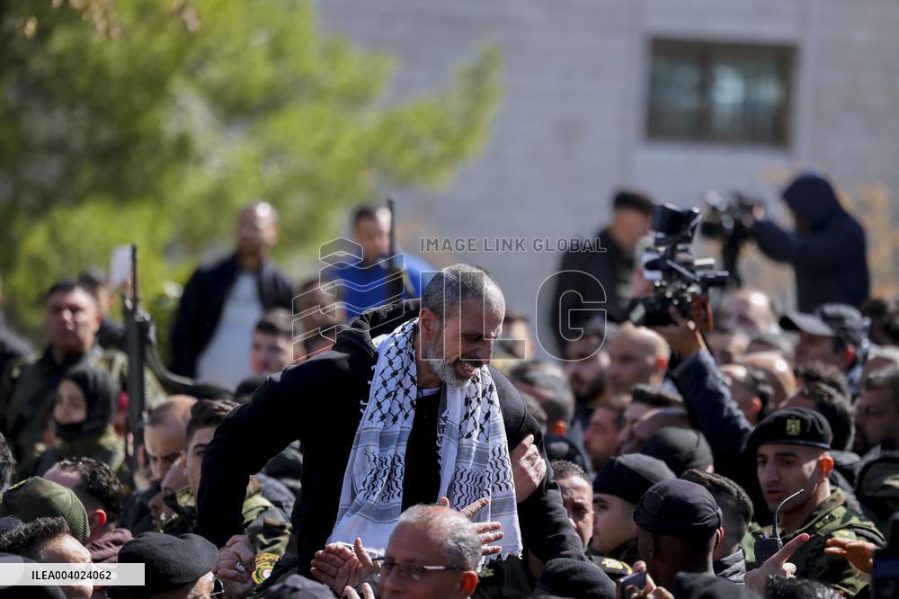 Released Palestinian Prisoners Arrive In West Bank And Gaza Strip