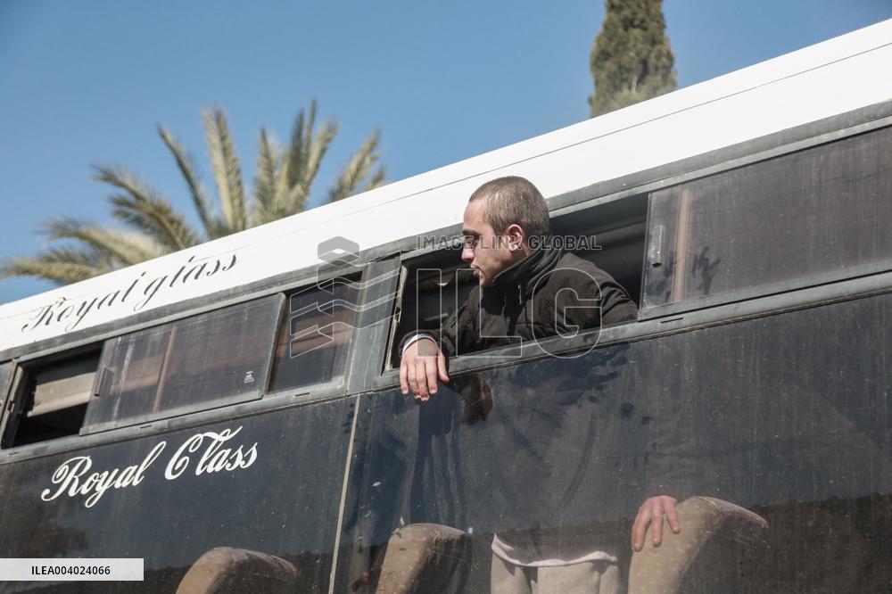 Released Palestinian Prisoners Arrive In West Bank And Gaza Strip