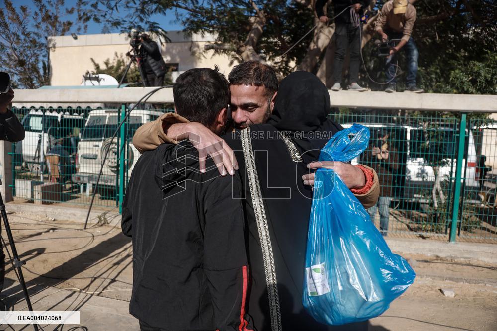 Released Palestinian Prisoners Arrive In West Bank And Gaza Strip