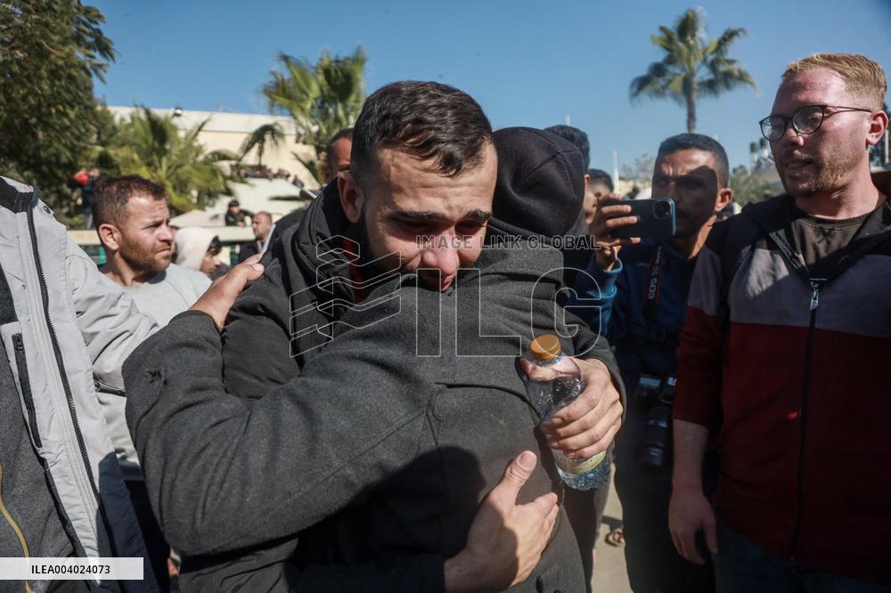 Released Palestinian Prisoners Arrive In West Bank And Gaza Strip