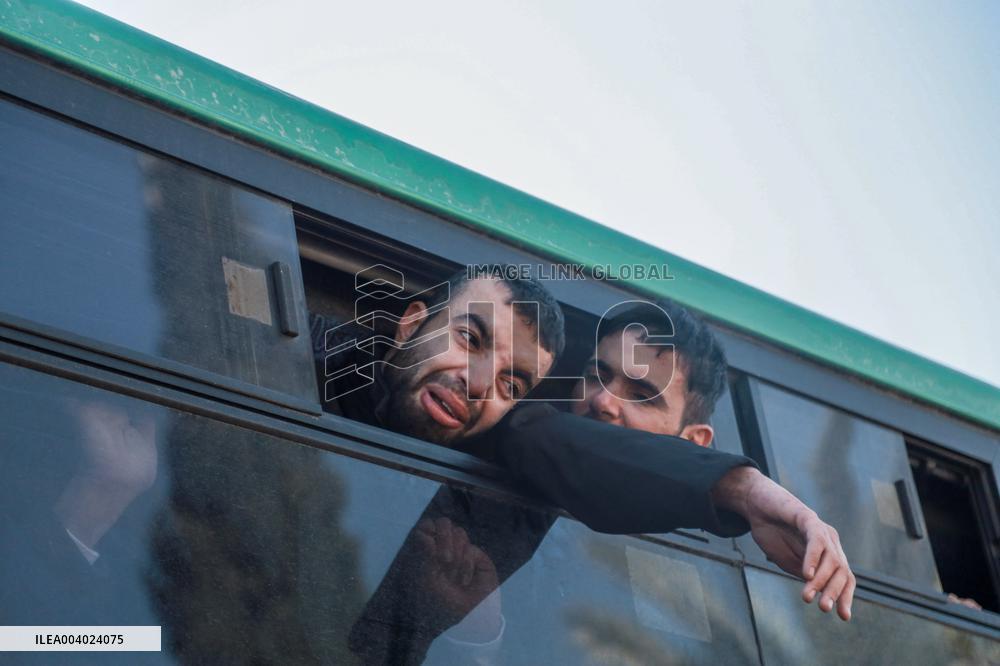Released Palestinian Prisoners Arrive In West Bank And Gaza Strip