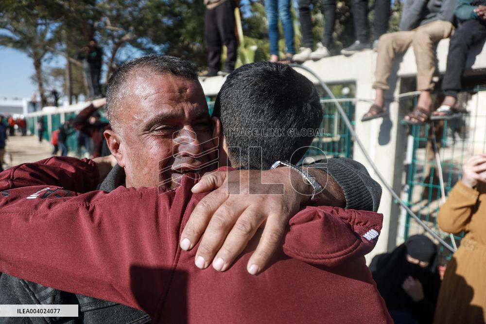 Released Palestinian Prisoners Arrive In West Bank And Gaza Strip