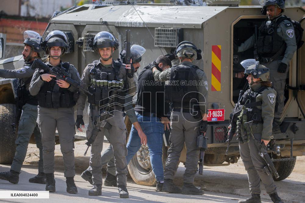 Israeli Soldiers’ Security Operation In Nablus