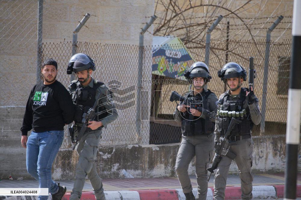 Israeli Soldiers’ Security Operation In Nablus