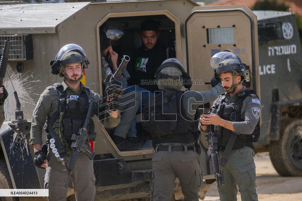 Israeli Soldiers’ Security Operation In Nablus