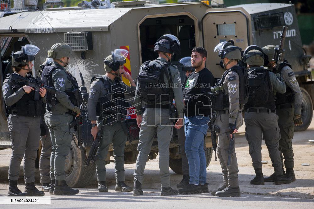 Israeli Soldiers’ Security Operation In Nablus