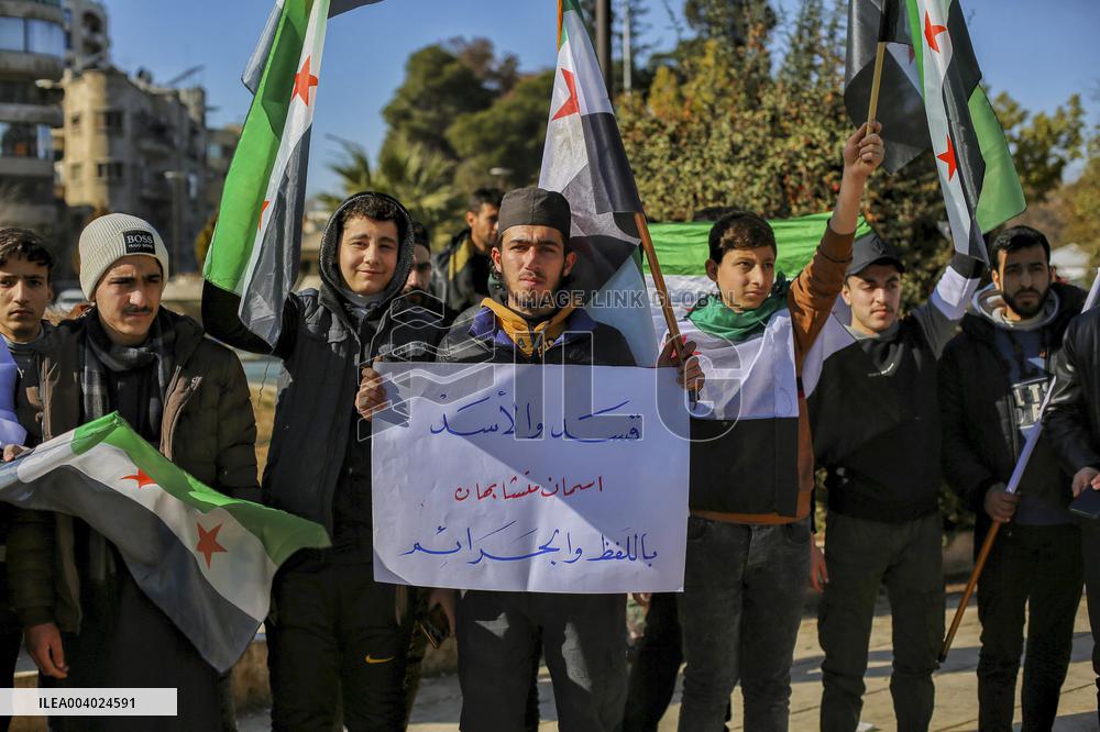 Demonstration In Saadallah al-Jabri Square - Aleppo