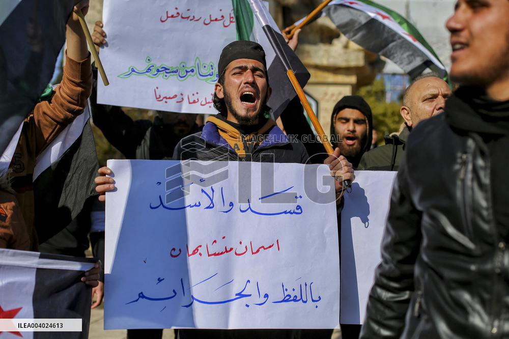 Demonstration In Saadallah al-Jabri Square - Aleppo