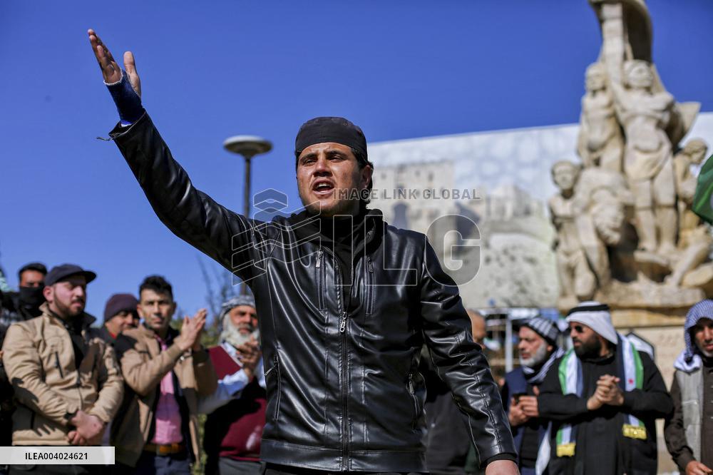 Demonstration In Saadallah al-Jabri Square - Aleppo