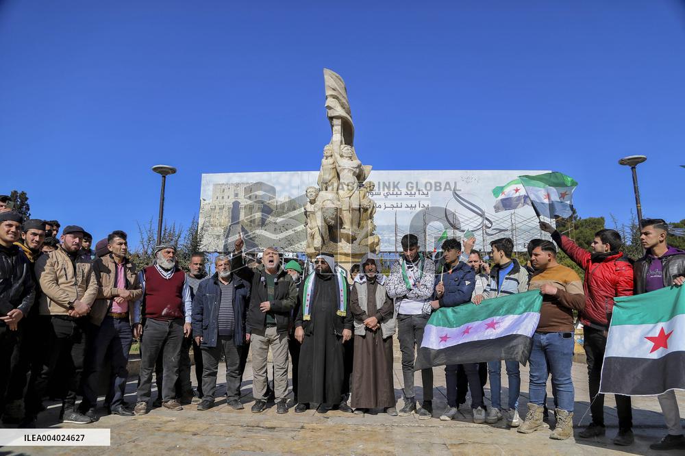 Demonstration In Saadallah al-Jabri Square - Aleppo