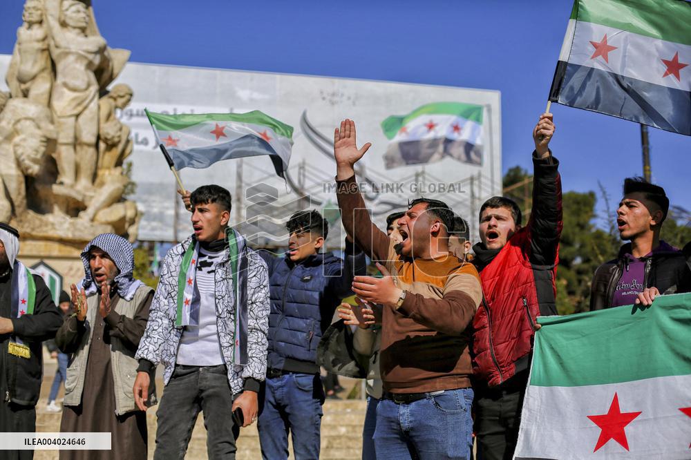 Demonstration In Saadallah al-Jabri Square - Aleppo