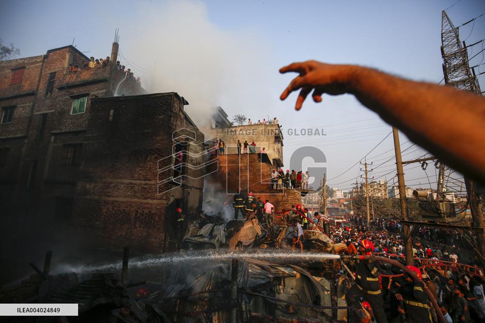 Fire Breaks Out In Dhaka