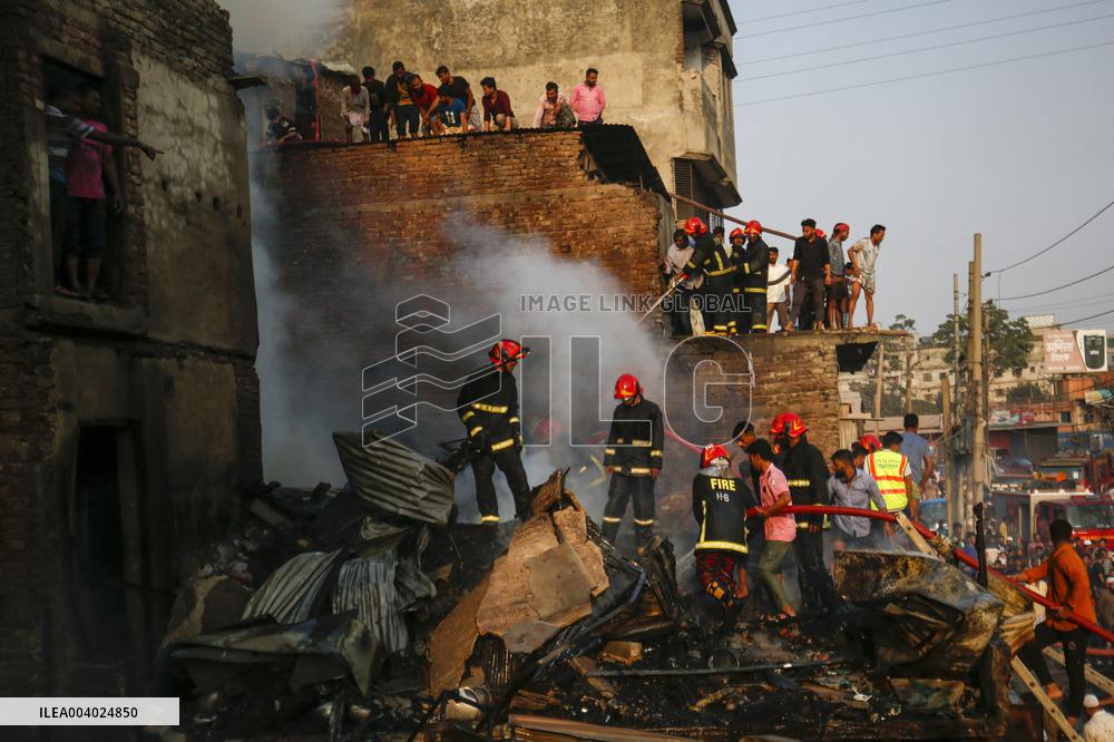 Fire Breaks Out In Dhaka