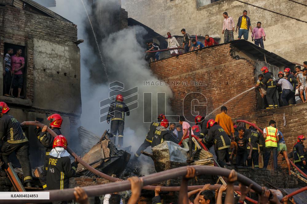 Fire Breaks Out In Dhaka