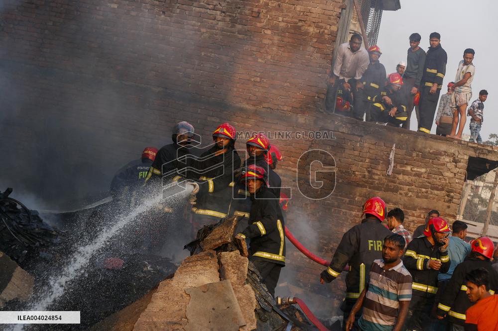 Fire Breaks Out In Dhaka