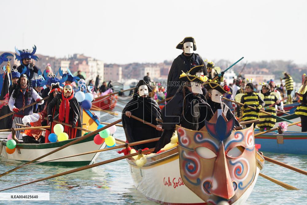 Pantegana Sail Parade In Venice