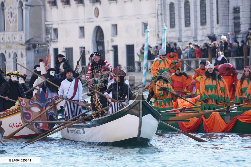 Pantegana Sail Parade In Venice