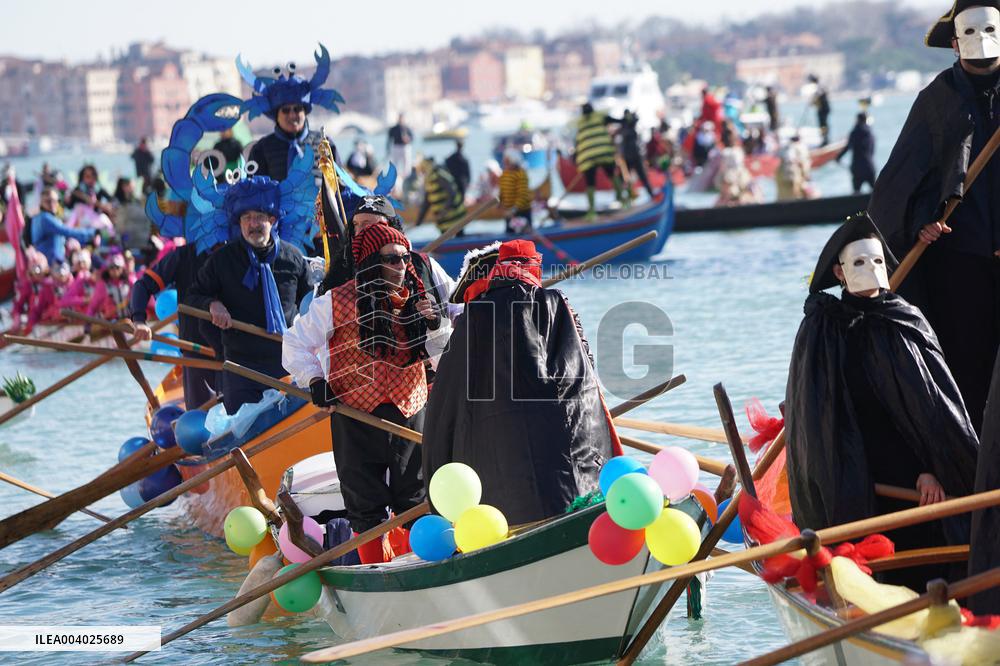 Pantegana Sail Parade In Venice