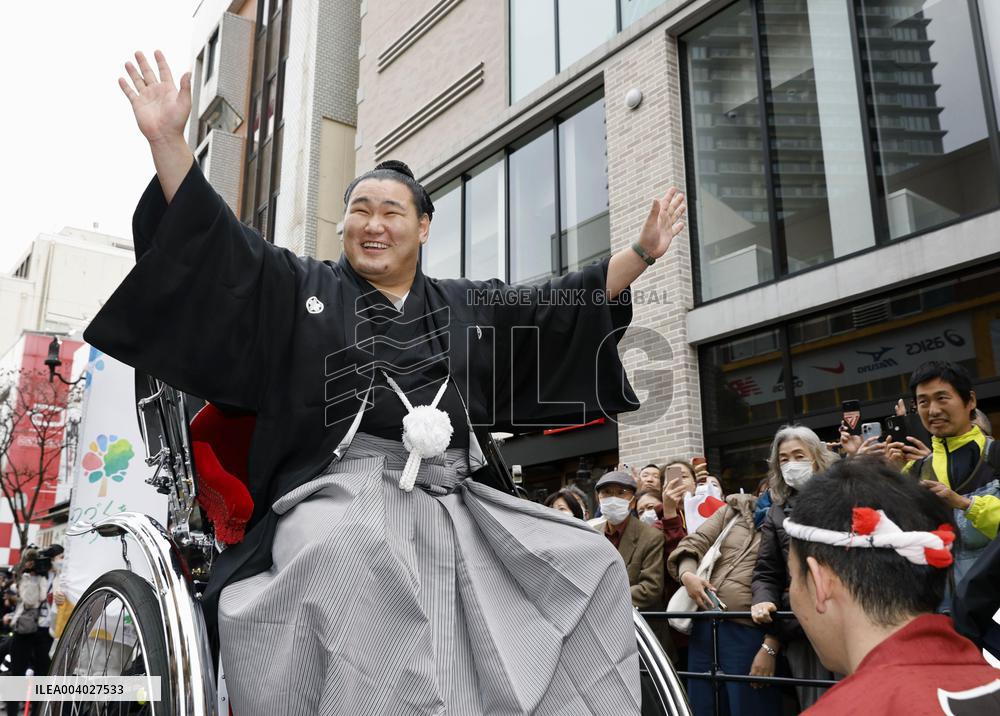 Sumo: New grand champion Hoshoryu