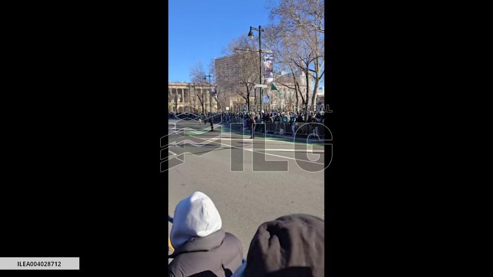 US: Philadelphia Eagles Fans Celebrate Super Bowl Win With Parade 2