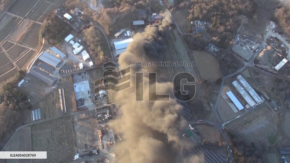 [Breaking News]Thicket fire in eastern Japan