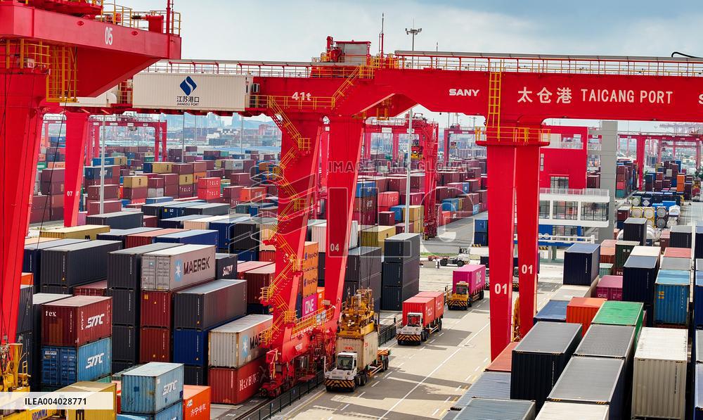 Taicang Port Trade Scenery