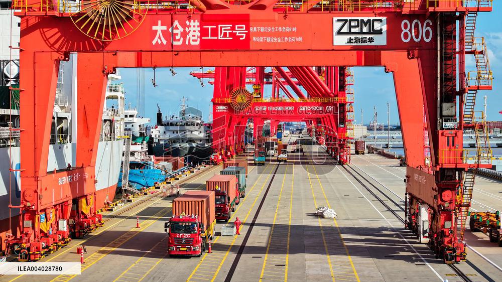Taicang Port Trade Scenery