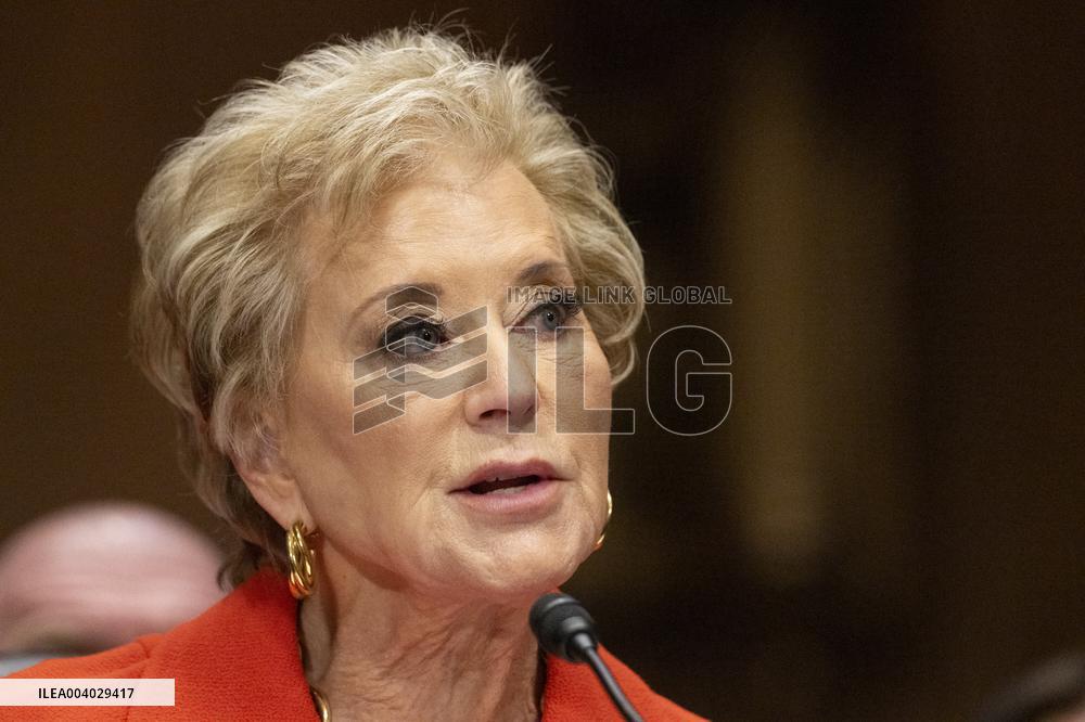 Linda E. McMahon Confirmation Hearing to be US Secretary of Education