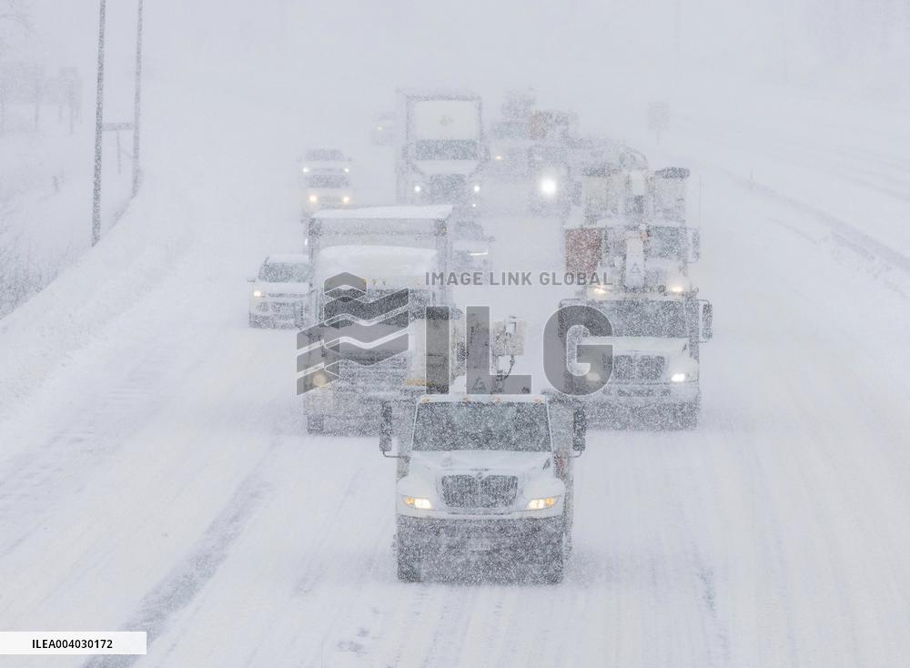 Snowstorm in Canada