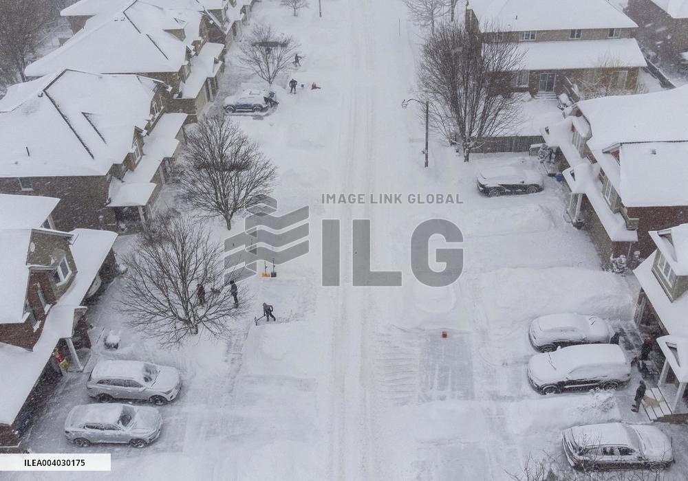 Snowstorm in Canada