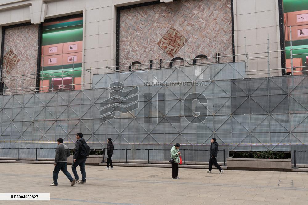 An Closed Gucci Store in Shanghai