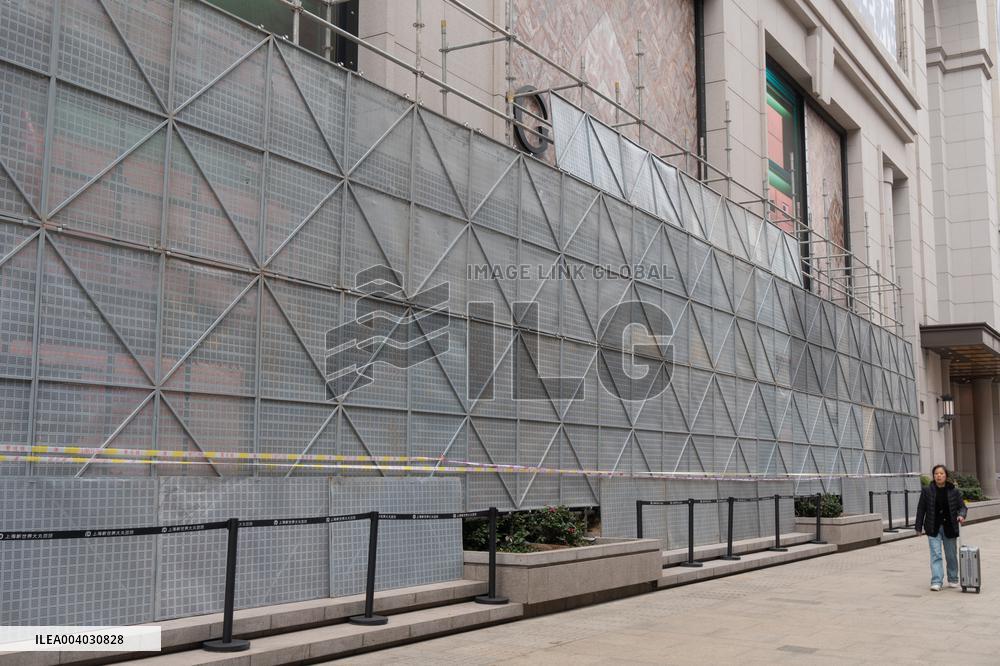 An Closed Gucci Store in Shanghai