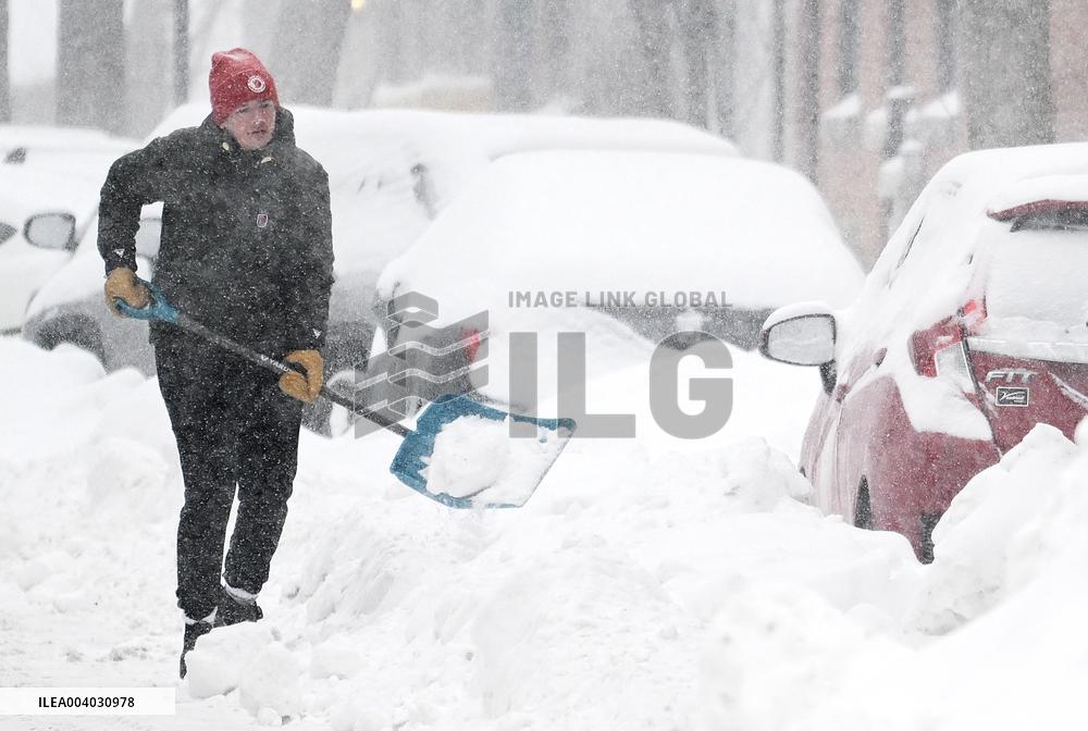 Snowstorm in Canada