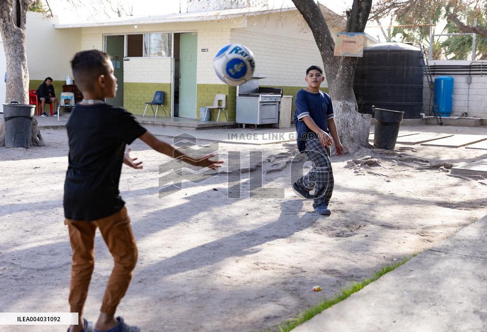 Deported Migrants At Mexican Border Town Shelter In Piedras Negras