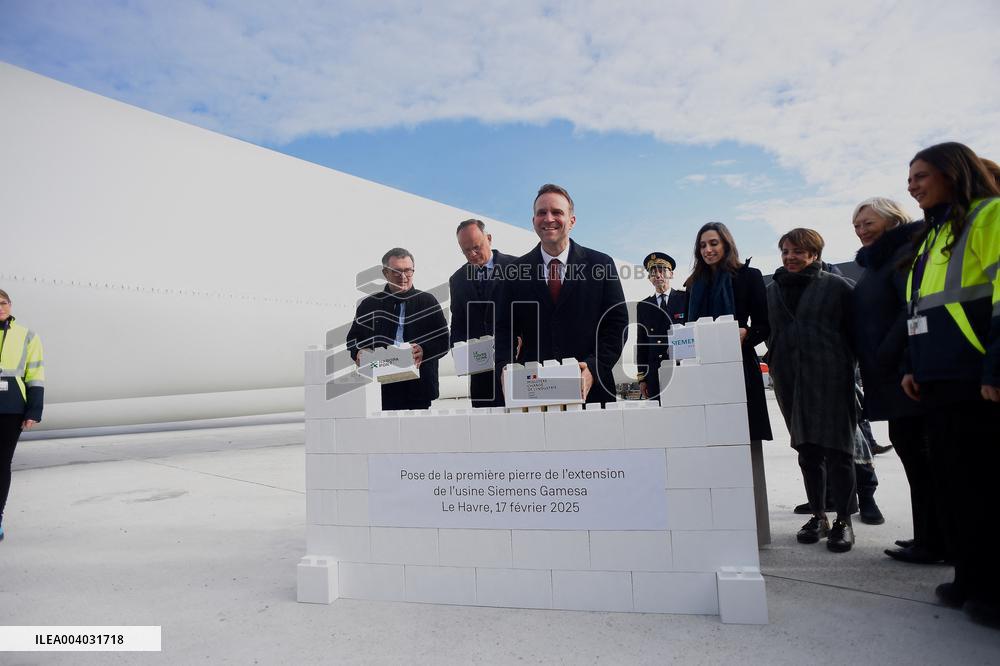 Marc Ferracci French Minister for Industry and Energy Visits Siemens Le Havre