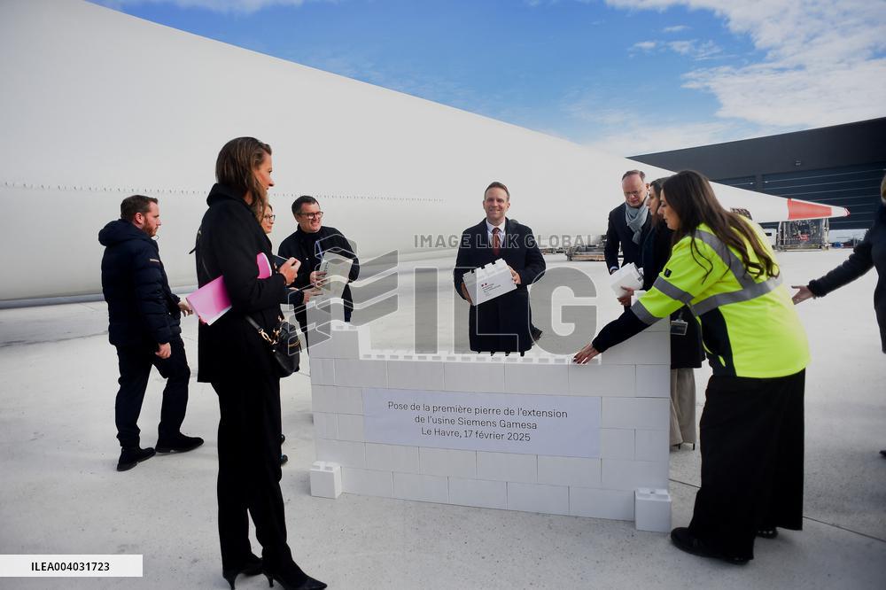 Marc Ferracci French Minister for Industry and Energy Visits Siemens Le Havre