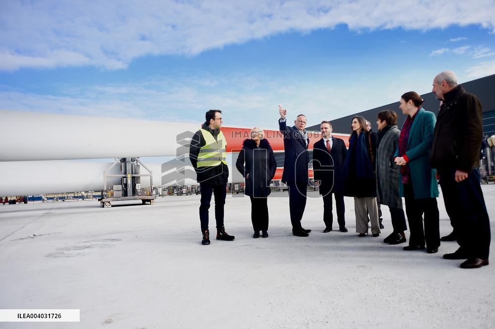 Marc Ferracci French Minister for Industry and Energy Visits Siemens Le Havre