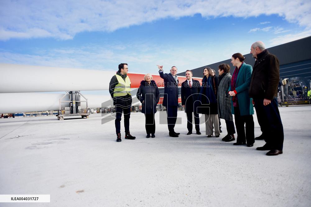 Marc Ferracci French Minister for Industry and Energy Visits Siemens Le Havre