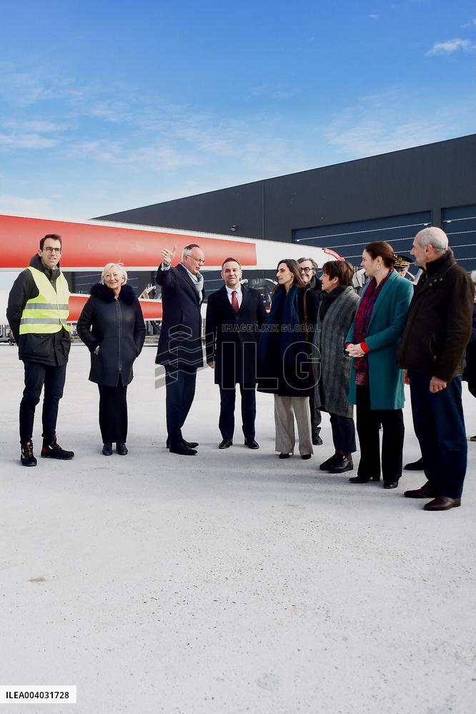 Marc Ferracci French Minister for Industry and Energy Visits Siemens Le Havre